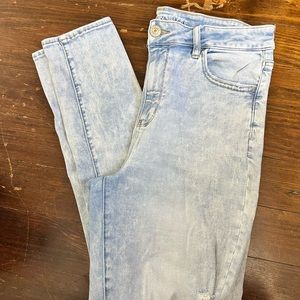 AE High Waist Distressed Jeggings